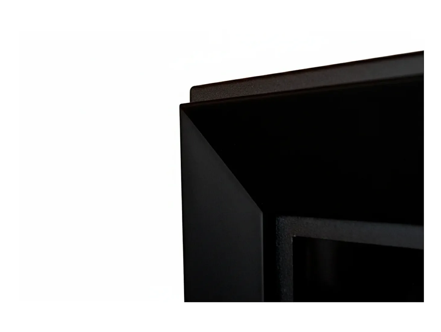 Chimenea de bioetanol empotrada Frame 1200 SimpleFire con cristal - Negro mate