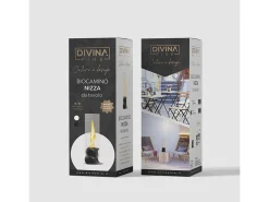 Chimenea de bioetanol NIZZA Black, biochimenea de sobremesa, D14,5 x H46,5, para interior y exterior