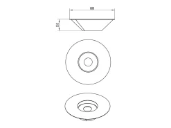 Chimenea de bioetanol para jardín exterior redonda blanca SANTORINI D.60
