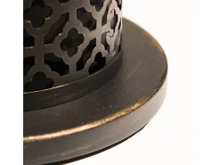 Chimenea de bioetanol TOLOSA Black Gold de sobremesa D20 x H49,5 para interior y exterior