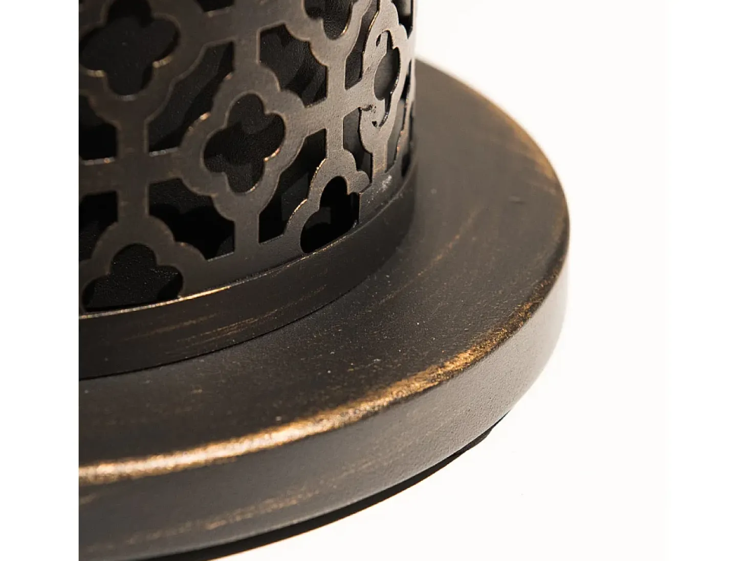 Chimenea de bioetanol TOLOSA Black Gold de sobremesa D20 x H49,5 para interior y exterior