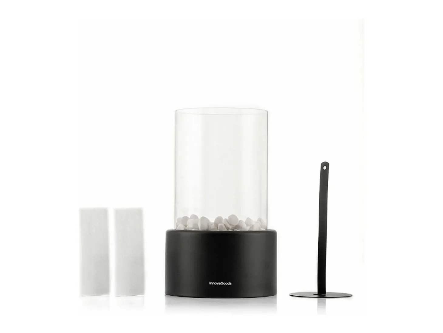 Chimenea de mesa Heatfir InnovaGoods bioetanol 150ml negro