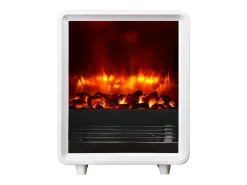 Chimenea eléctrica BALDERIA George - Estufa eléctrica, calefacción 2000 W - Blanco