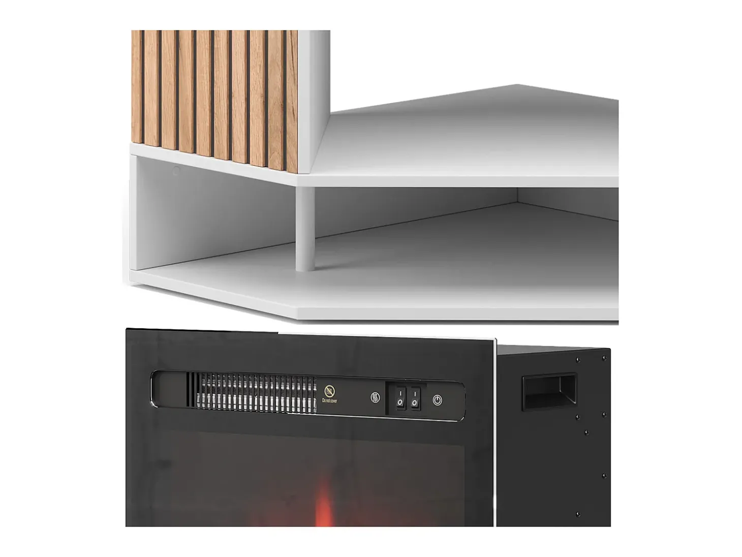 Chimenea eléctrica blanco 100x73x80 lynea