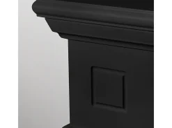 Chimenea eléctrica CAMBRIDGE, chimenea de pie, madera negra, 110x36x100h