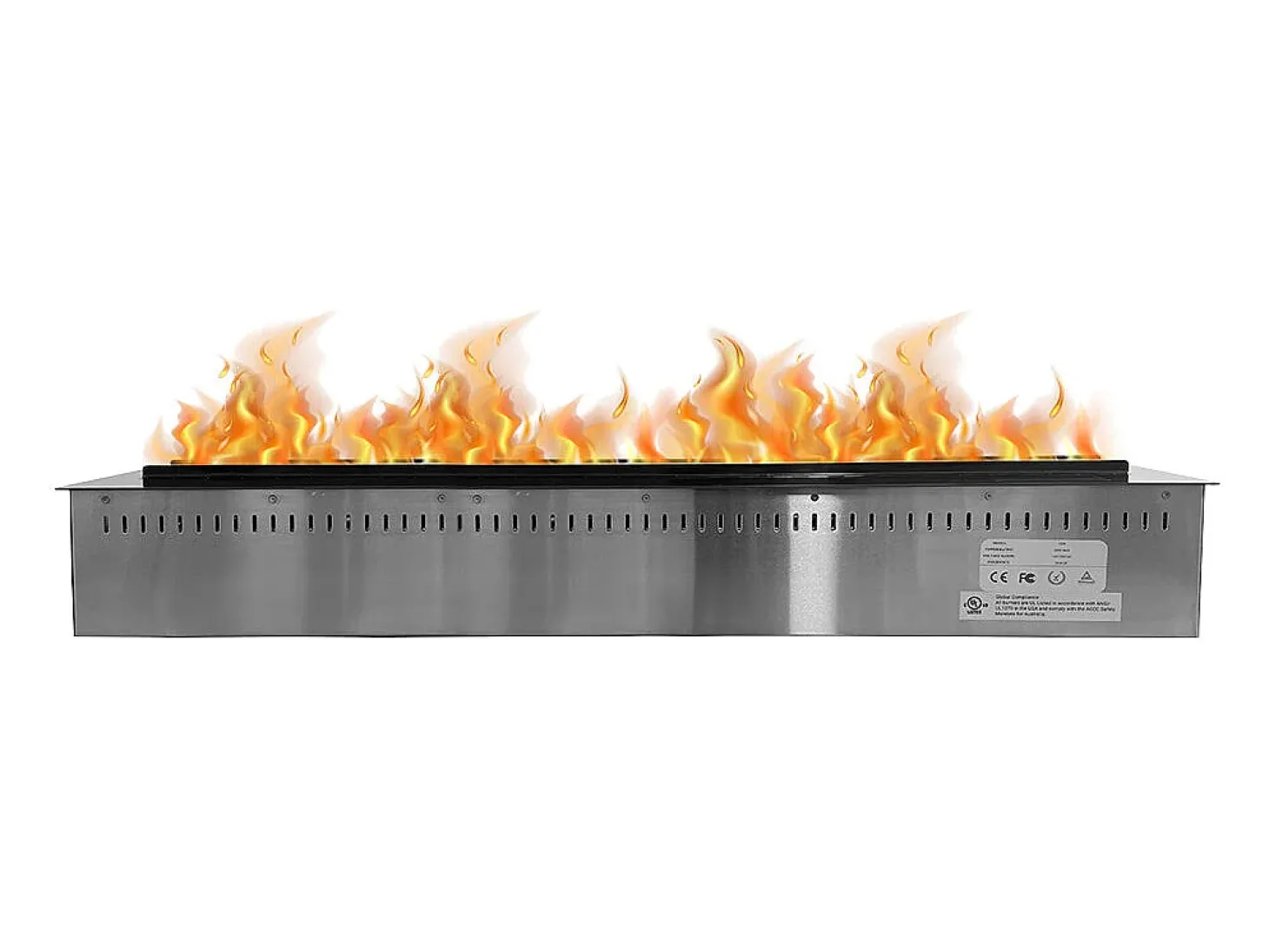 Chimenea eléctrica con quemador de vapor de agua 3D APP Inserto incorporado 100 PRO-LINE