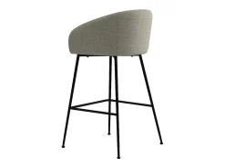 CHLOE-Silla de bar de tela beige (x2)