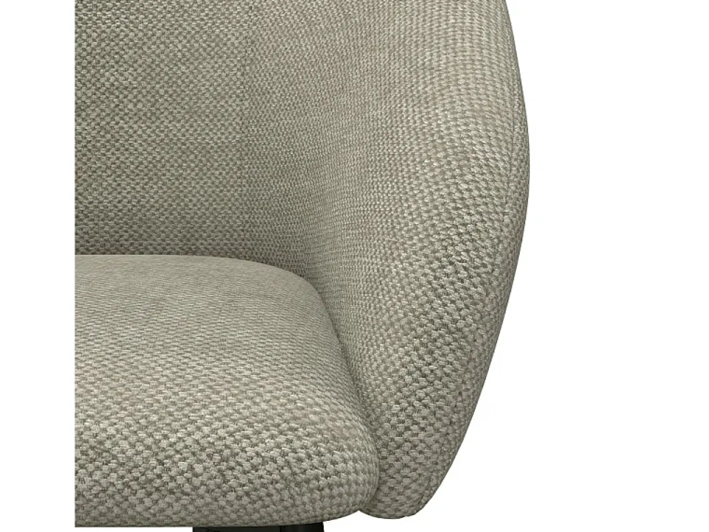 CHLOE-Silla de bar de tela beige (x2)