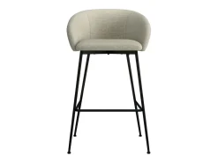 CHLOE-Silla de bar de tela beige (x2)