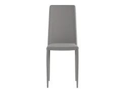 Cleo - Silla ecopiel gris 4 piezas