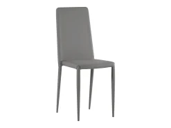 Cleo - Silla ecopiel gris 4 piezas