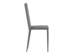 Cleo - Silla ecopiel gris 4 piezas