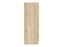 Cómoda de roble Sonoma 60x36x103 cm Madera de ingeniería