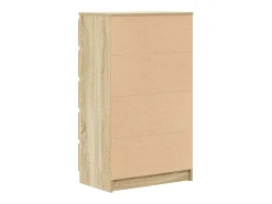 Cómoda de roble Sonoma 60x36x103 cm Madera de ingeniería
