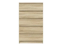 Cómoda de roble Sonoma 60x36x103 cm Madera de ingeniería