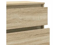 Cómoda de roble Sonoma 60x36x103 cm Madera de ingeniería