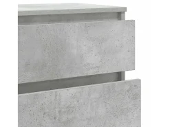 Cómoda gris hormigón 60x36x103 cm Madera de ingeniería