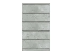 Cómoda gris hormigón 60x36x103 cm Madera de ingeniería