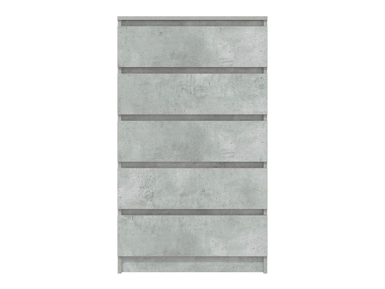 Cómoda gris hormigón 60x36x103 cm Madera de ingeniería