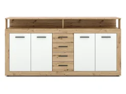 Cómoda Luna XXL 4P4C roble artisan / blanco