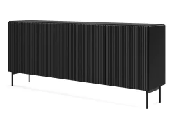 Cómoda, negro, 195,2 x 81,2 x 39,8 cm