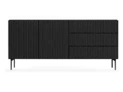 Cómoda, negro, 177 x 81,2 x 39,8 cm