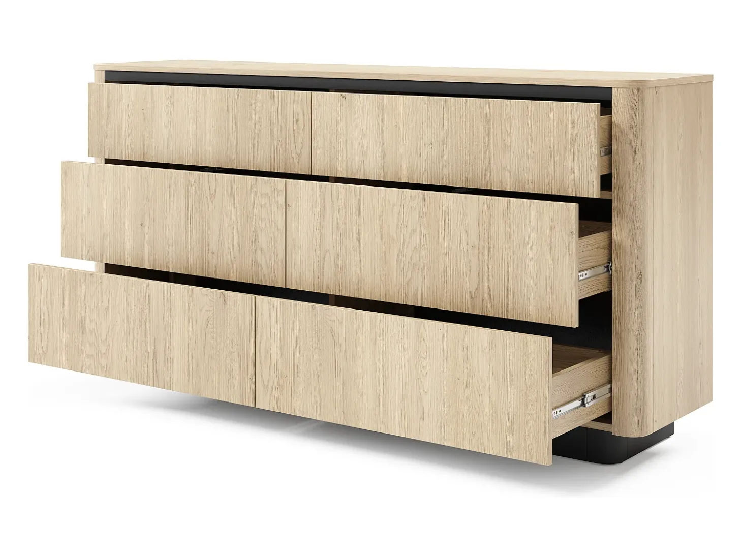 Cómoda, roble cremona, 163,2 x 82,9 x 38,1 cm
