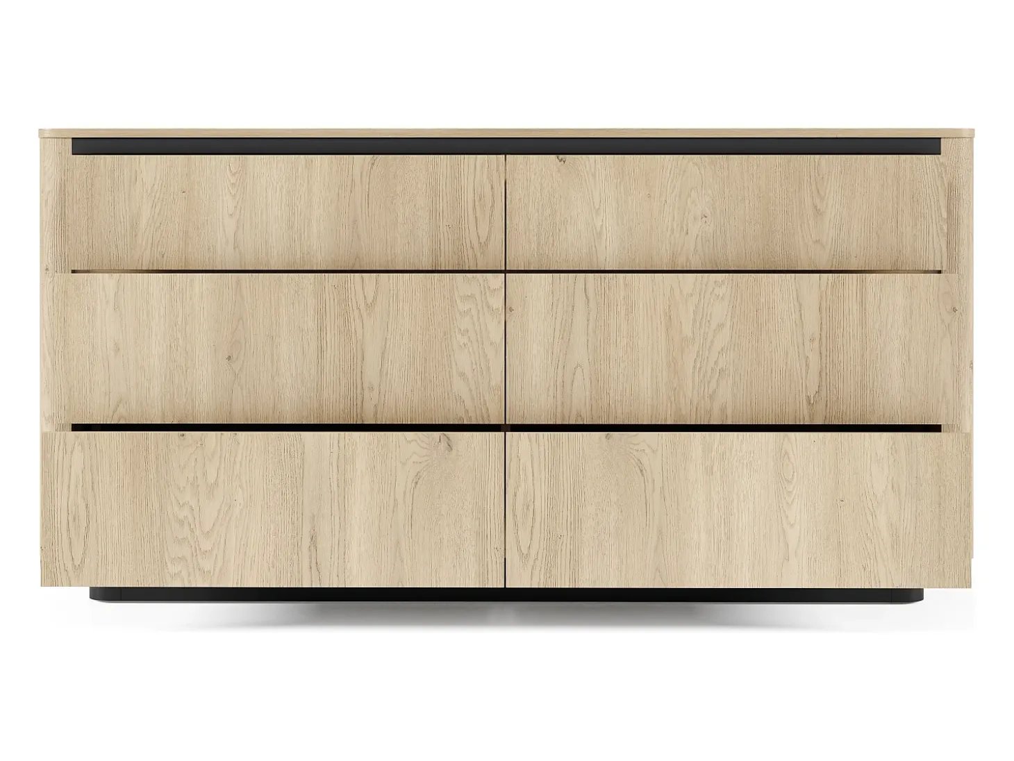 Cómoda, roble cremona, 163,2 x 82,9 x 38,1 cm