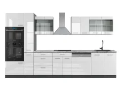 Cocina blanco brillo/antracita 350x60x81.6 r-line