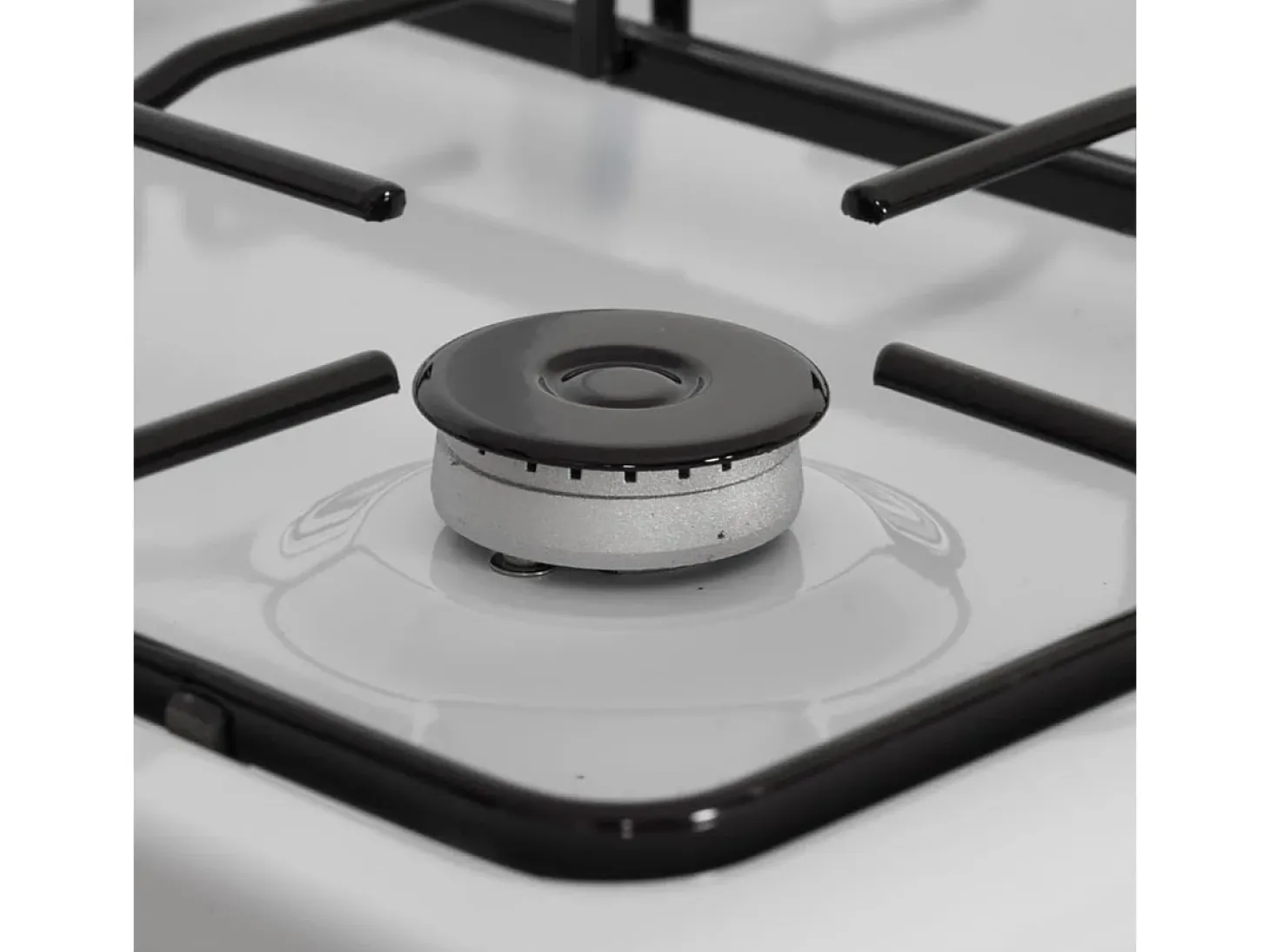 Cocina de gas con horno Svan SKKG4500TM 4 zonas 55L con tapa blanco 50 cm