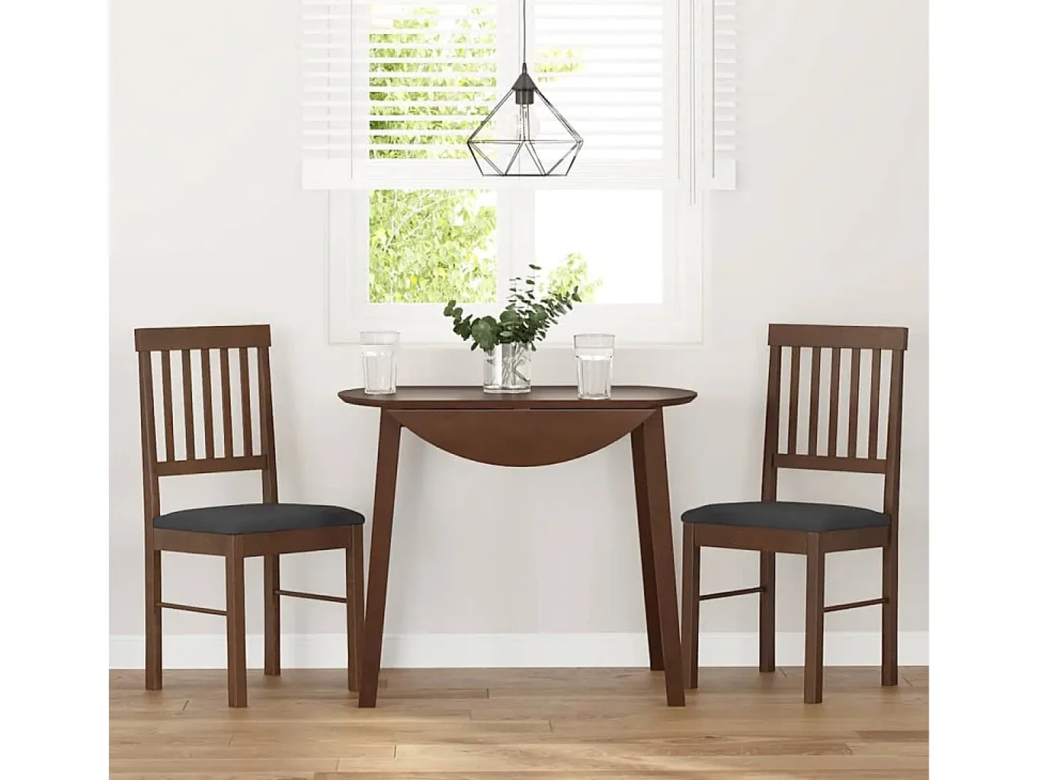 Cojines para sillas de comedor, 2 unidades, madera maciza marrón, caucho