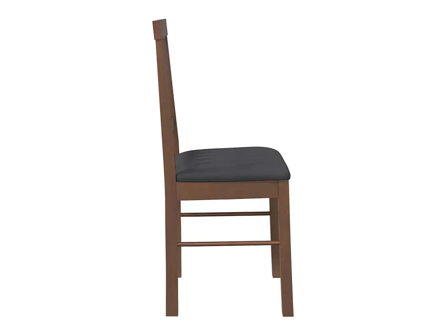 Cojines para sillas de comedor, 2 unidades, madera maciza marrón, caucho