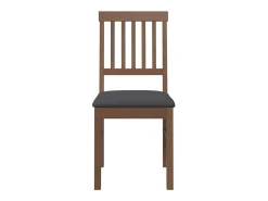 Cojines para sillas de comedor, 2 unidades, madera maciza marrón, caucho