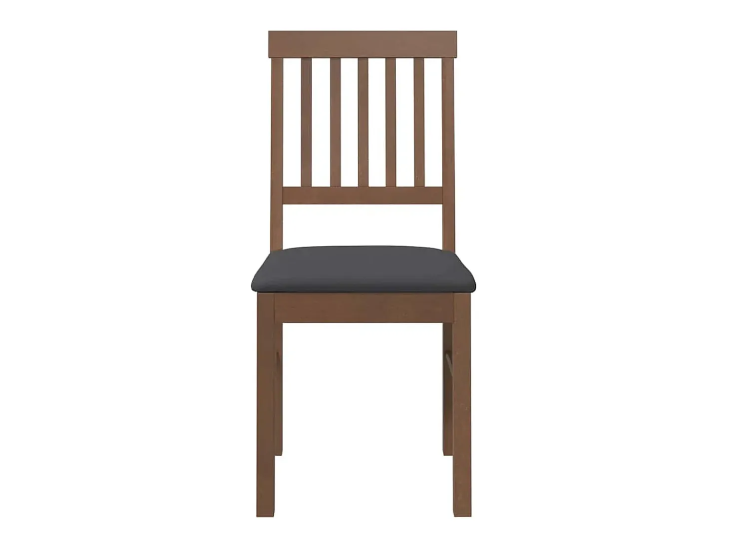 Cojines para sillas de comedor, 2 unidades, madera maciza marrón, caucho