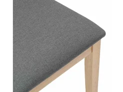 Cojines para sillas de comedor 2 piezas madera maciza caucho