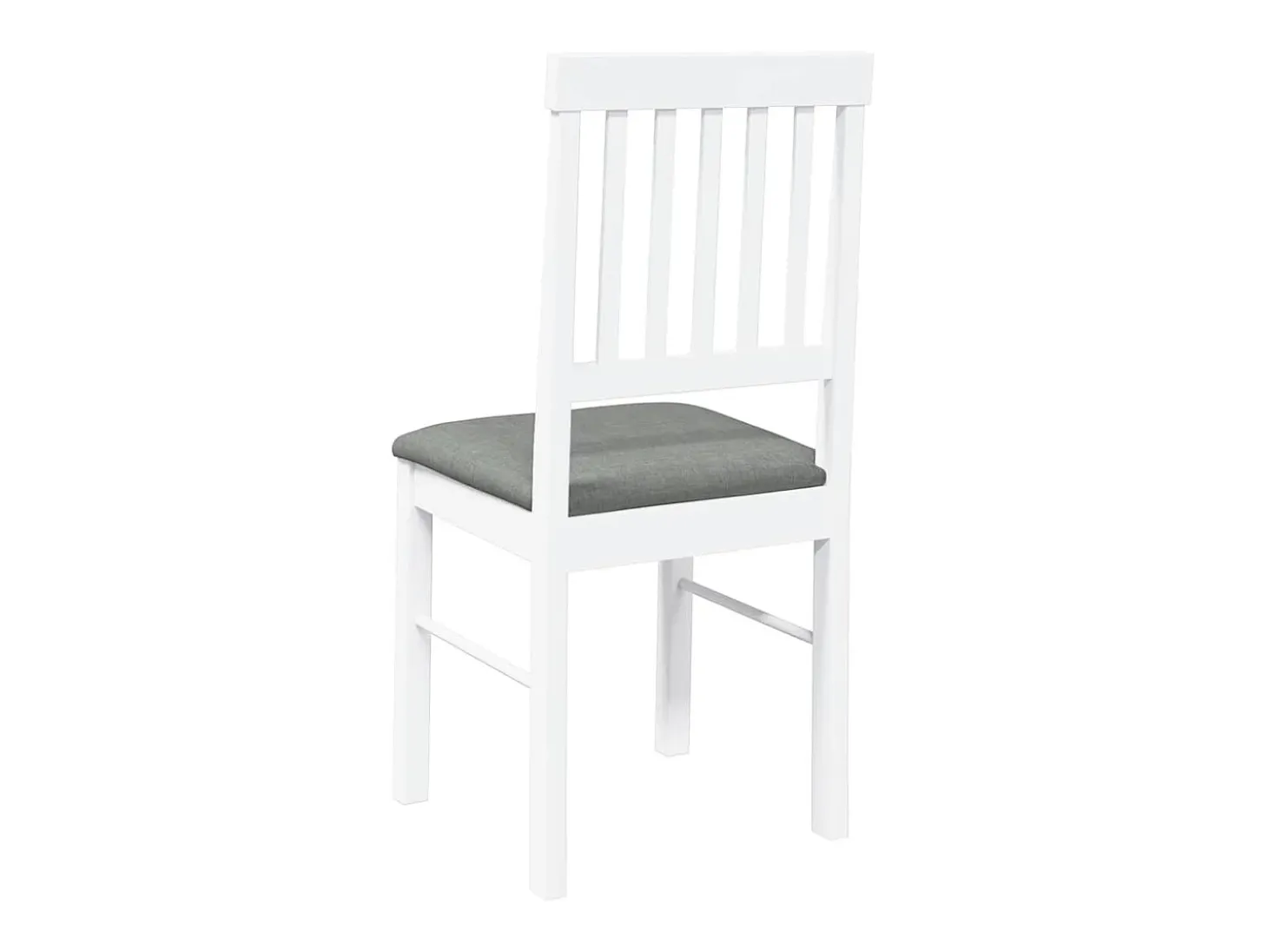 Cojines para sillas de comedor, 2 unidades, madera maciza blanca, caucho