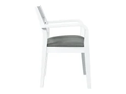 Cojines para sillas de comedor, 2 unidades, madera maciza blanca, caucho