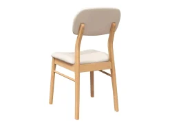 Cojines para sillas de comedor, 2 unidades, madera maciza natural, caucho