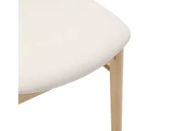 Cojines para sillas de comedor, 2 unidades, madera maciza natural, caucho