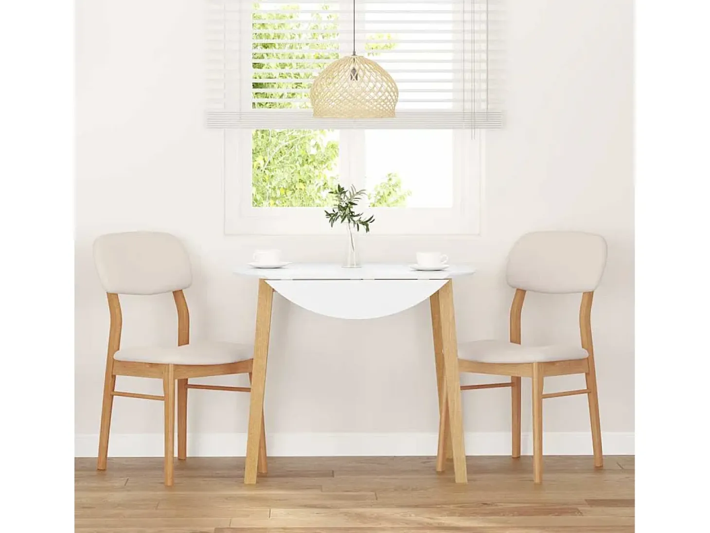Cojines para sillas de comedor, 2 unidades, madera maciza natural, caucho