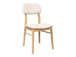 Cojines para sillas de comedor, 2 unidades, madera maciza natural, caucho