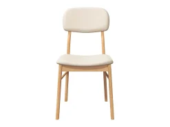 Cojines para sillas de comedor, 2 unidades, madera maciza natural, caucho