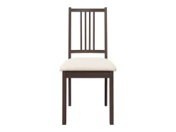 Cojines para sillas de comedor, 2 unidades, madera maciza marrón, caucho