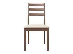 Cojines para sillas de comedor, 2 unidades, madera maciza marrón, caucho