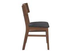 Cojines para sillas de comedor, 2 unidades, madera maciza marrón, caucho