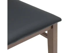 Cojines para sillas de comedor, 2 unidades, madera maciza marrón, caucho