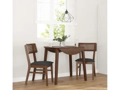 Cojines para sillas de comedor, 2 unidades, madera maciza marrón, caucho