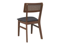 Cojines para sillas de comedor, 2 unidades, madera maciza marrón, caucho