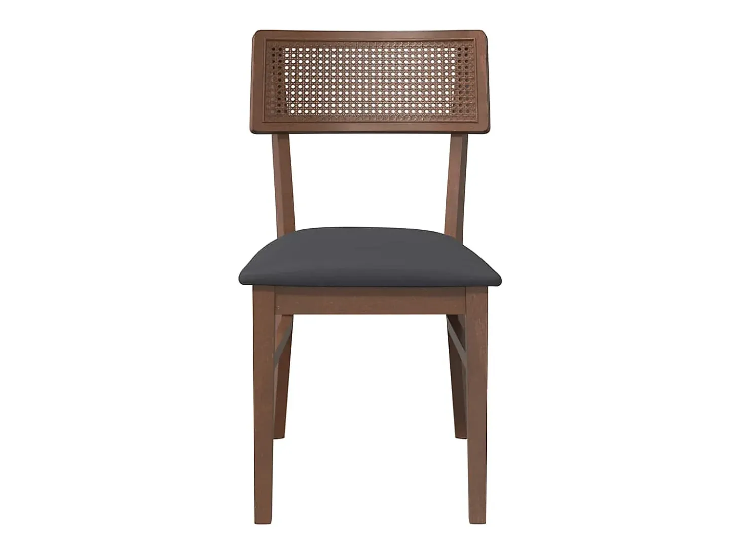 Cojines para sillas de comedor, 2 unidades, madera maciza marrón, caucho