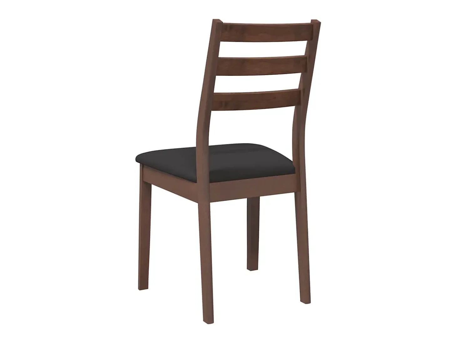 Cojines para sillas de comedor, 2 unidades, madera maciza marrón, caucho